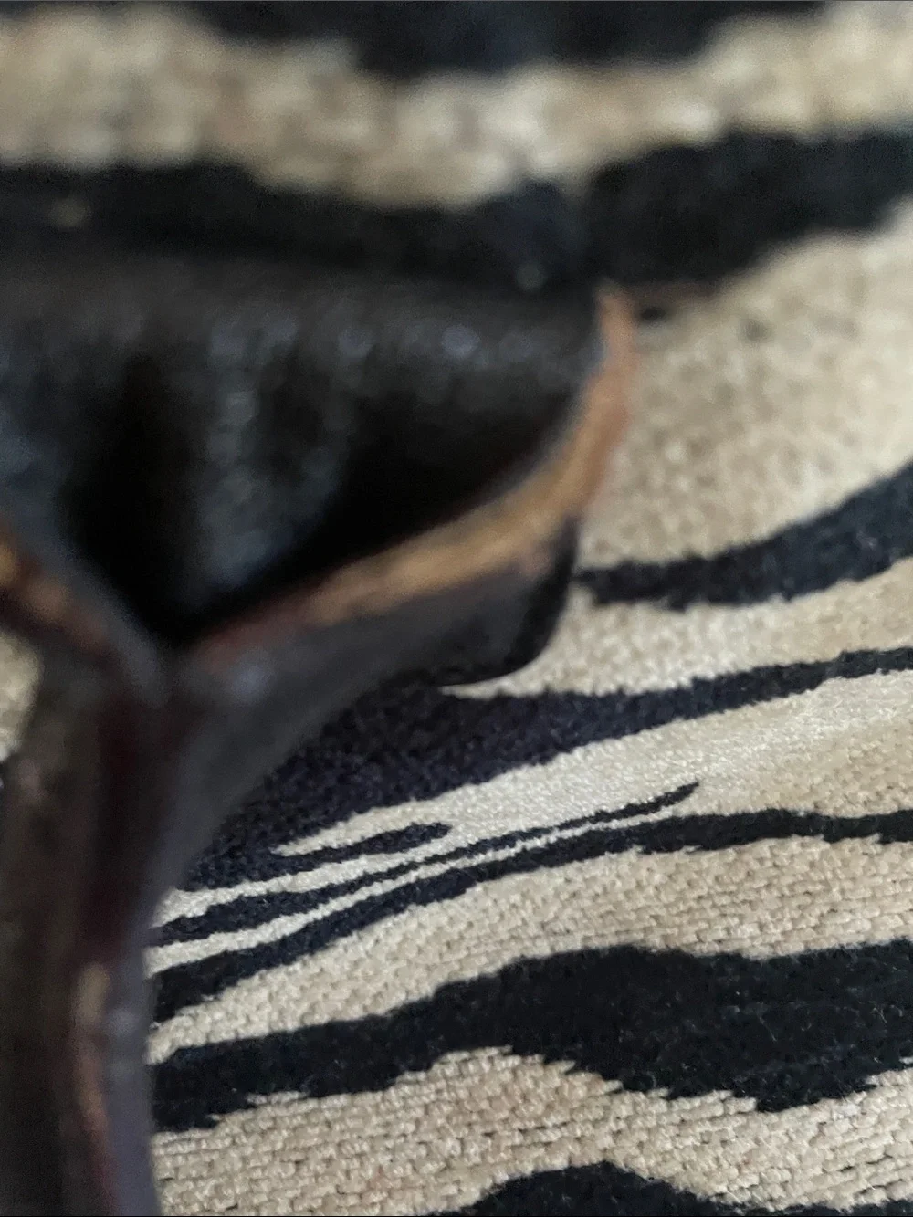 Kate Spade Zebra-Print Black and Cream Tote Handbag